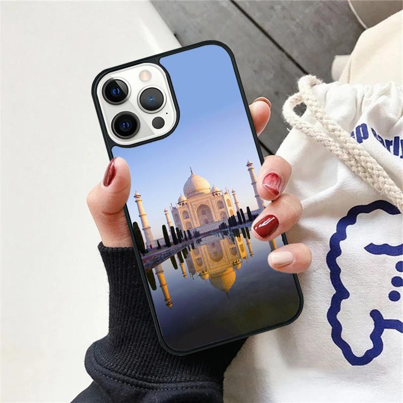 Taj Mahal Indien Mausoleum Telefonfodral För iPhone 17 Air 15 16 Skydd 11 13 14 Pro Max 12 Plus Max Fundas