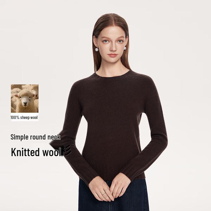 

FivePlus Women s Merino Wool Knit Sweater L