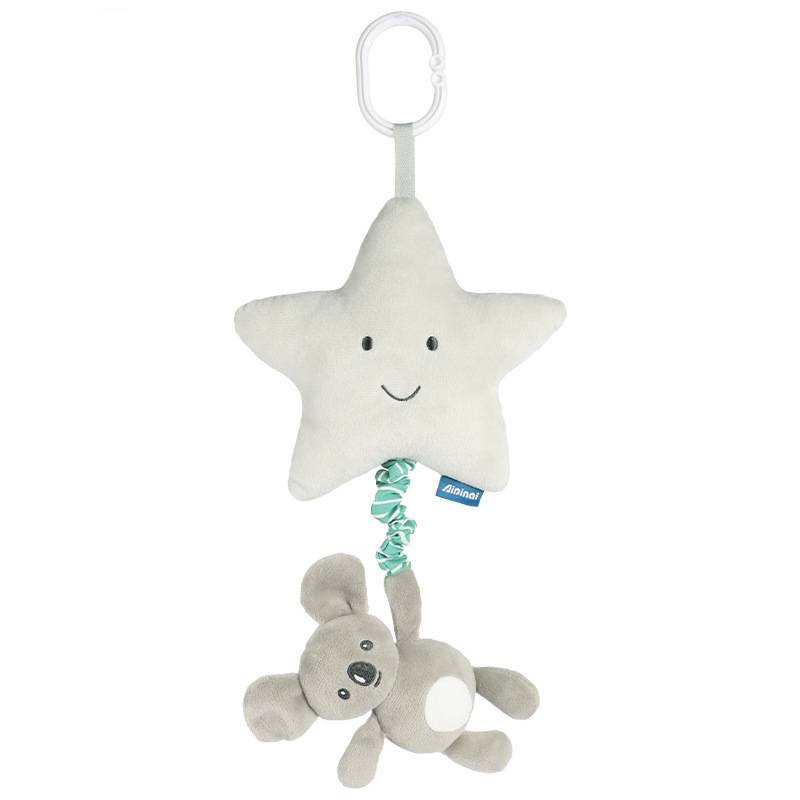 

Musical Baby Pull Plush Toy Hanging Baby Rattle Stroller Spiral Toy Puzzle Gift Pentagram