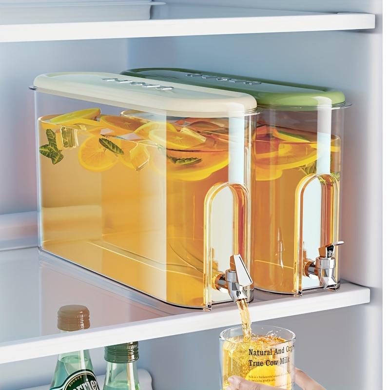UFORU 1pc 1.06 Gal Beverage Dispenser with Tap, Sealed Food-Grade Drink Jug, Large Capacity Plastic Container for Lemonade, Fruit Tea & Parties