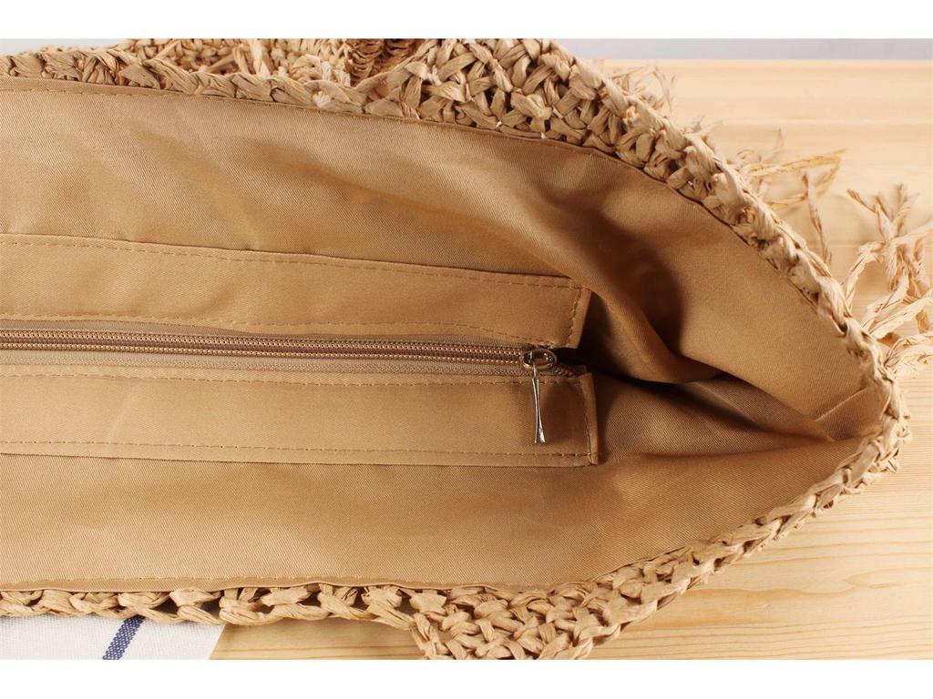 Handmade Tassel Woven Beach Bag – Large Capacity, Versatile Shoulder Bag for Women