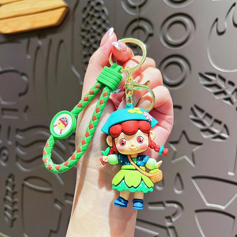 

Creative Cute Keychains Car Hangers Couple Doll Bag Pendant Keyring