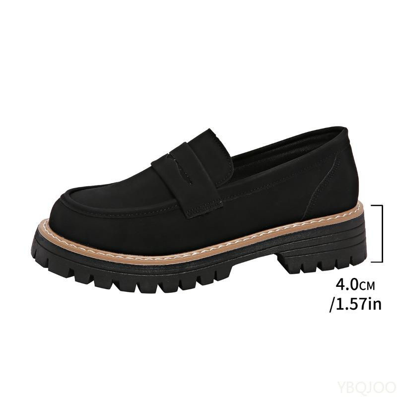 Fashion New Spring  Autumn Large Casual Women's Shoes with Thick Heels Retro Simple Comfort Thick Bottom anti slip Women's Shoes