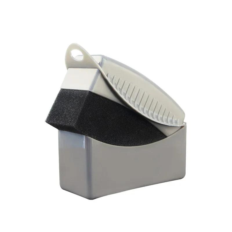 2Pcs Car Tire Waxing Polishing Cleaning Wiper Washing Brush Tire Tyre Wheel Rim Trim Contour Detailing Dressing Shine Pad Sponge