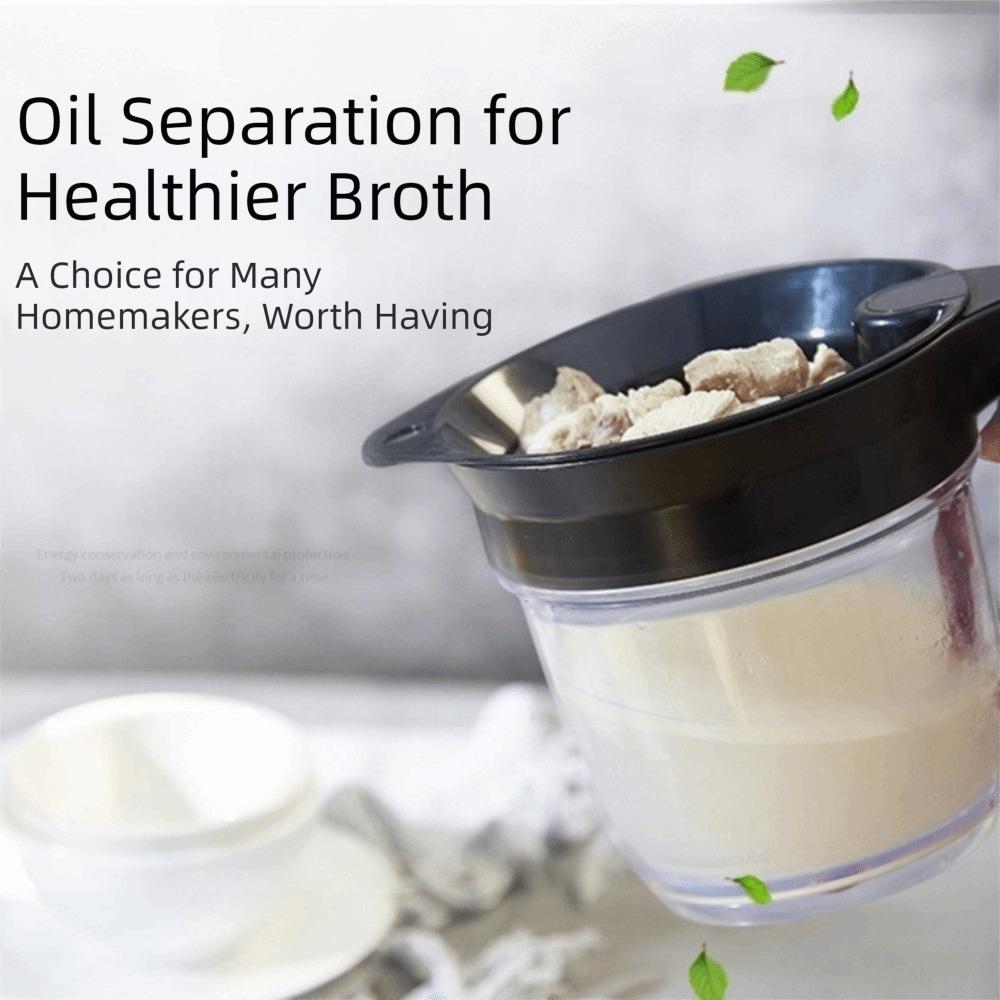 Measuring Cup Gravy Separator Non-Slip Handle Grease Separator Fat Separator Cooking Application