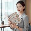Paper Made 1117 Weekly Planner Solid Color Twin Wire Binding Floral Spiral Notebook Flexible Cover Tab Divided A1 Agenda Book