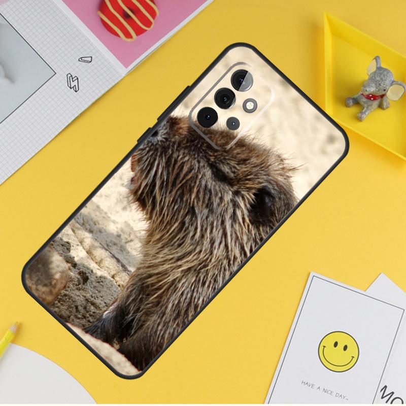 Animal Beaver Case For Samsung Galaxy A15 A17 A54 A34 A14 A13 A23 A33 A53 A52 A32 A12 A56 A36 A16 A35 A55