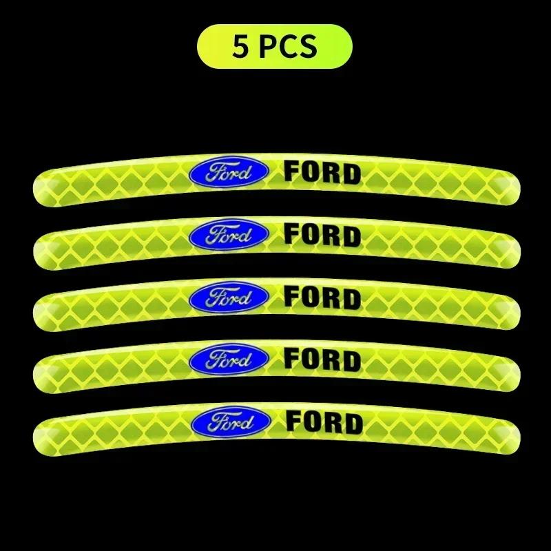 

New 2026 Car Sticker 2025 Hot For Ford Car Wheel Luminous Stickers Fluorescent Color Wheel Decoration Stickers For Ford Focus 2