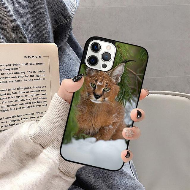 

African Lynx Caracal Big Cat Phone Case For iPhone 17 Air 16 15 14 13 12 Pro Max Plus Max Cover Shell coque iPhone 16plus