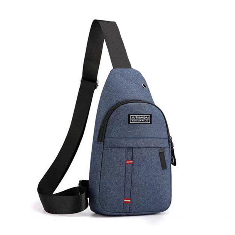 Neutral Style Men's Functial Chest Bag, Suitable for Business Trips. Simple Design, Made of Nyl Material, with a Crossbody Strap