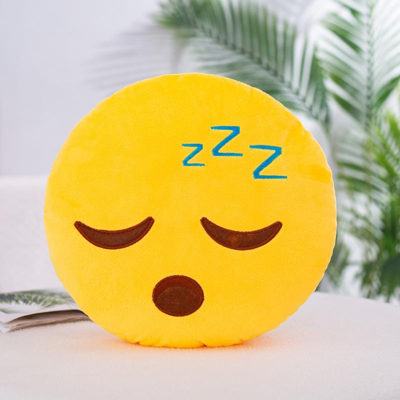 Plush Emoji Pillow: Versatile Hand Warmer & Toy Gift for Annual Meetings