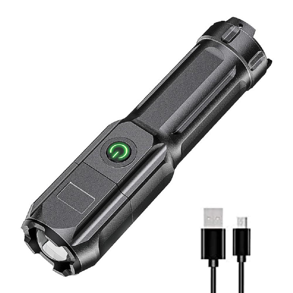USB Rechargeable LED High Power Flashlight Tactical Torch Super Bright Outdoor