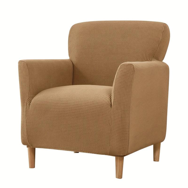 Elastic Single Sofa Cover Club Armchair Slipcover Jacquard Sofa Slipcover Tub for Study Bar Counter Hotel Living Room