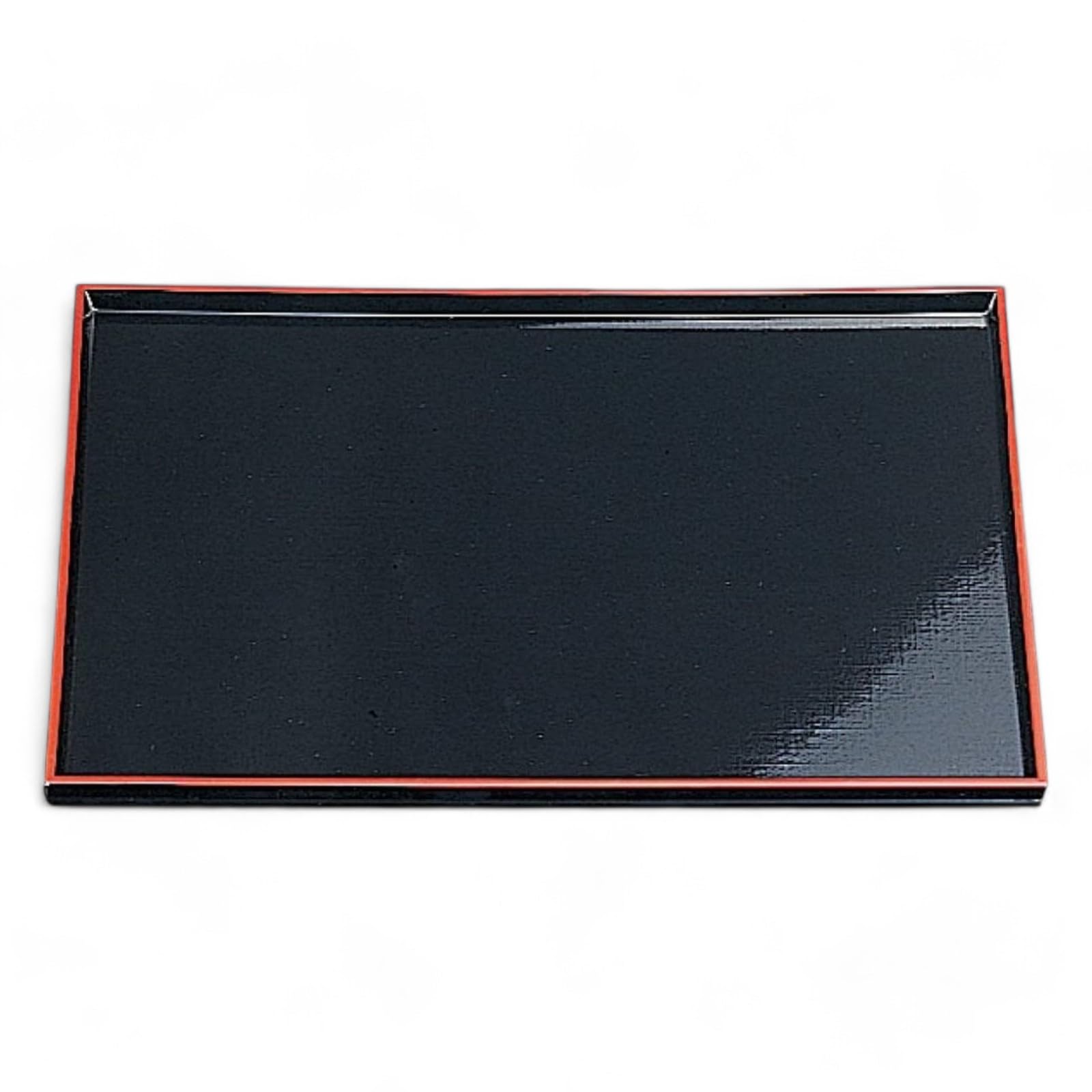 

Fabric Tray in Black or Lacquerware Made in Japan J-kitchens 3-Shaku (Tray) Red, Non-Slip, 39cm, (ABS Resin),