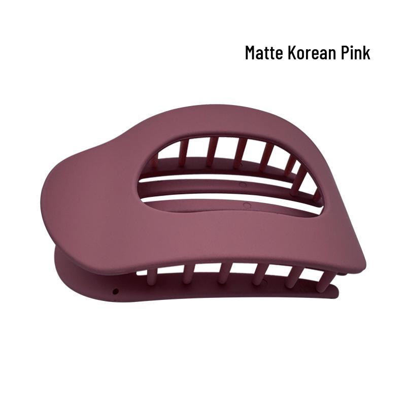 Curved Oval Updo Hair Claw - Temperament Shark Clip
