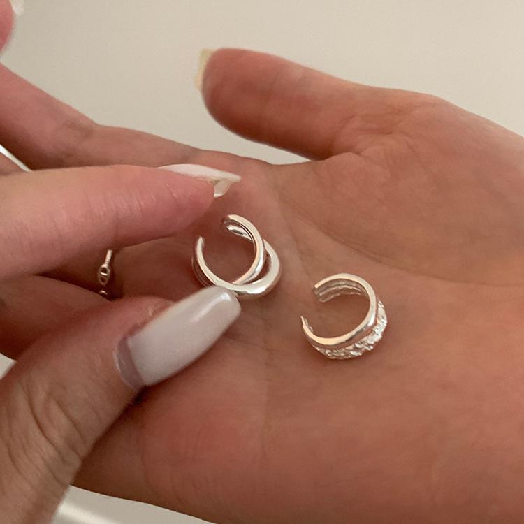 Women's Unique Double-Layer Metal Ear Cuff: Versatile No-Piercing Earring