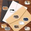 500Pcs/Roll Q Fat Cats Kids Rewards Stickers - DIY Scrapbooks Album Decor Sealing Label Decals