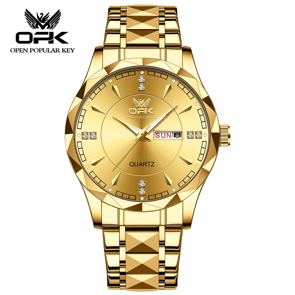 OPK Men's Fashionable Business Waterproof Watch Model 8151 Durable Timepiece for Casual And Formal Occasions