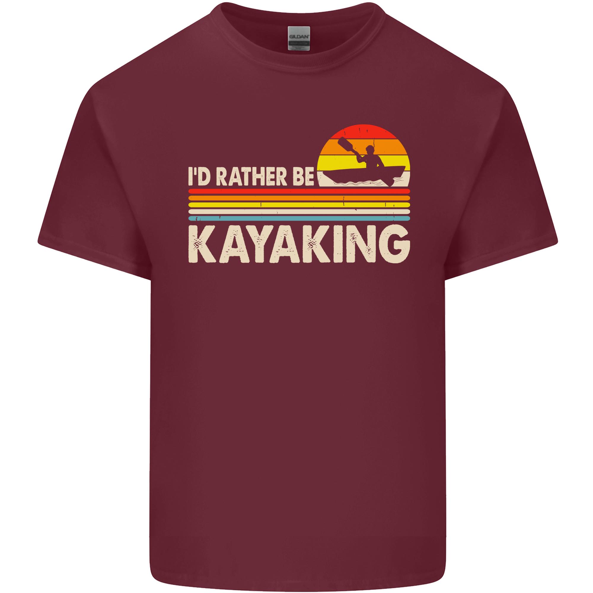 Id Rather Be Kayaking Funny Kayak Canoe Unisexs Light Cotton Tshirt S