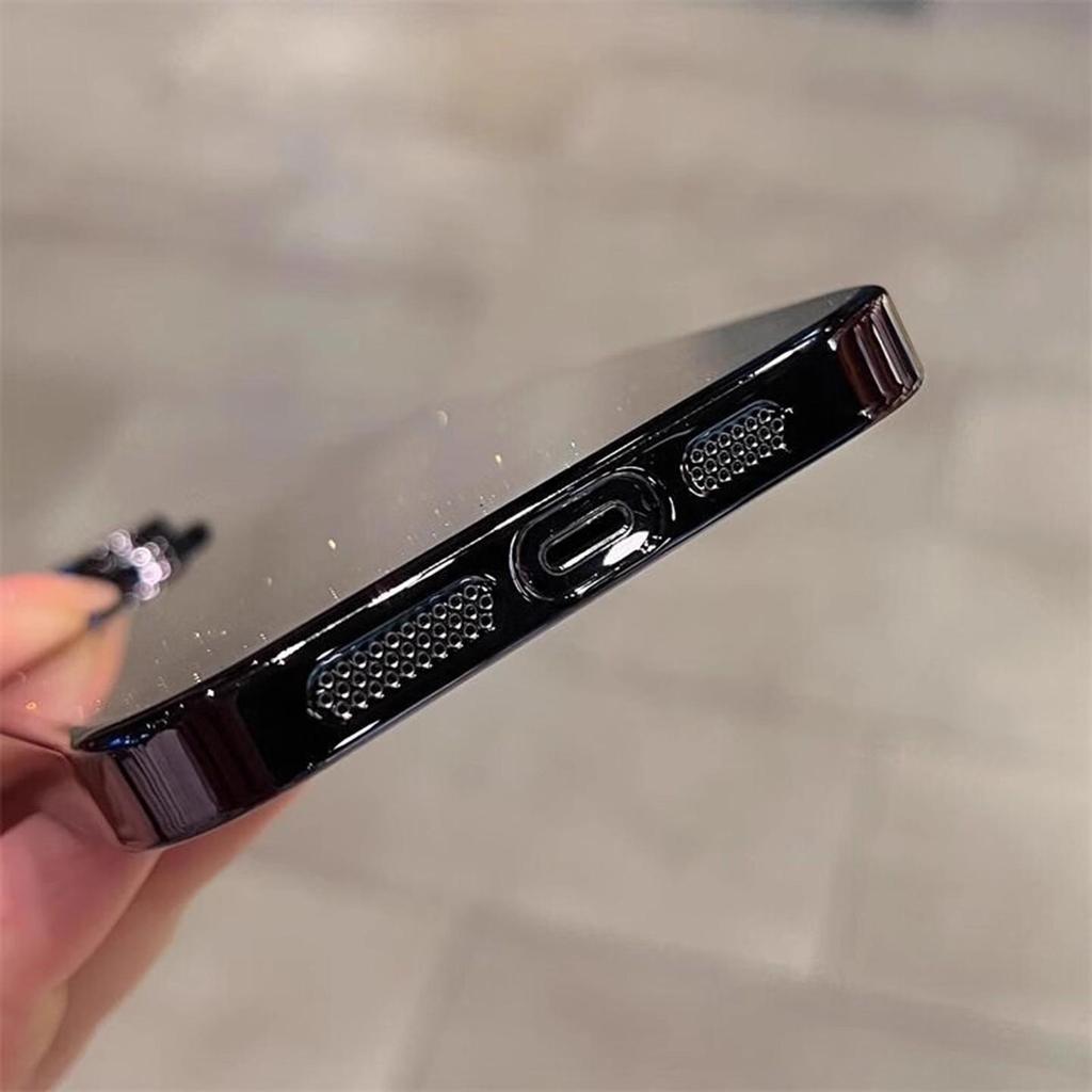 iPhone 17 Pro Max Glitter Electroplated Hard Case with Lens Film Protection