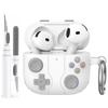 AHASTYLE WG166 For AirPods 4 Protective Case Game Console Design Silicone Earphone Cover with Carabiner