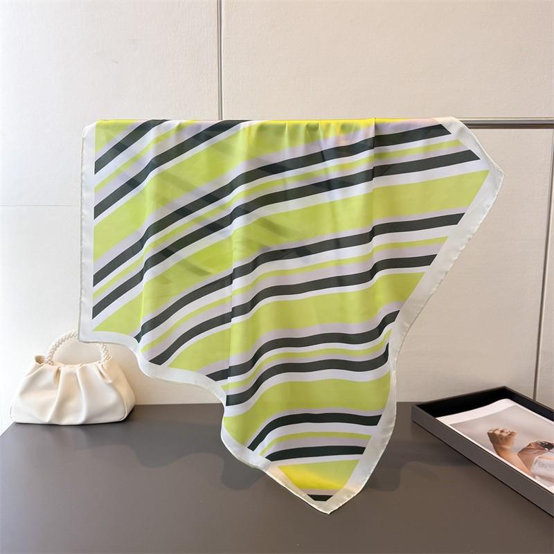 Fashion Scarf Headscarf Turban Hijab Female Luxury Print Shawl Bandana Neckerchief Headband Windproof Handkerchief Square Wraps