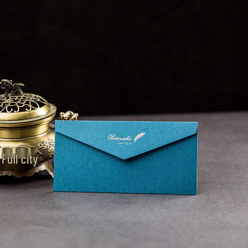 Retro inbjudningsset i västerländsk stil: Varmstämplat Nej. 5/DL Kuvert & Brevpapper