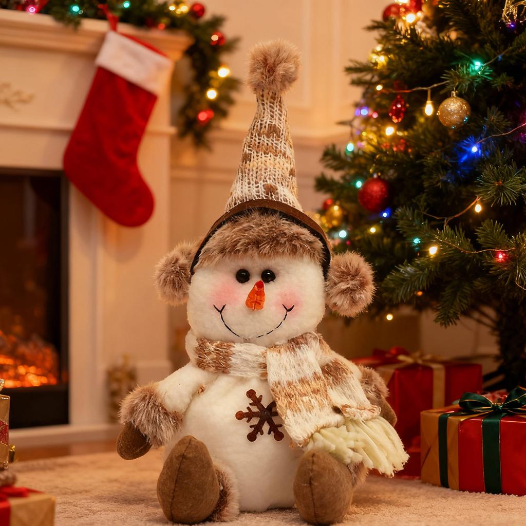 Gnome Figurine Ornaments Tall Leg Reindeer Ornament Indoor Tabletop Decor for Christmas Holiday Decoration