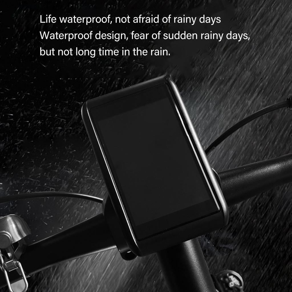 Electric Bicycle Display Panel ABS 5V LCD High Definition Multifunction Bike Display Panel with SM Connector for Bicycle Modification