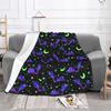 Halloween Fledermaus Sterne Cartoon Decken Fleece Druck Multifunktionale Weiche Überwurfdecken für Zuhause Büro Steppdecke