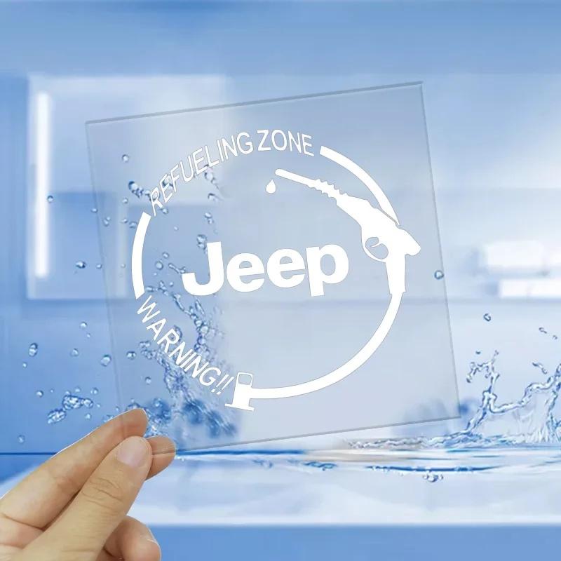 Jeep Car Fuel Tank Cap Vinyl Sticker for Renegade Wrangler Grand Cherokee Patriot Compass Zone Auto Decal Exterior Accessories ALP1