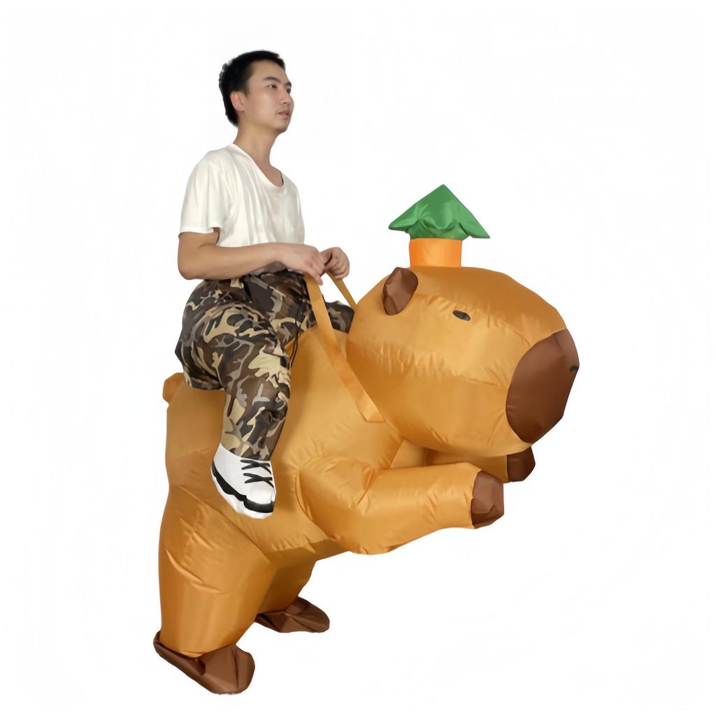 Capybara Inflatable Costume - Halloween Ride-On Prank & Festival Stage Prop