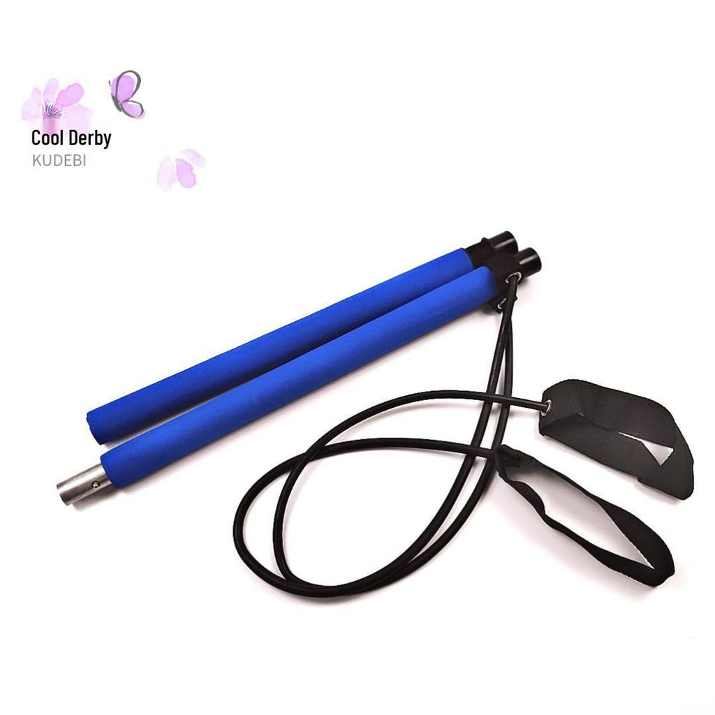 Multifunctional Pilates Yoga Bar: Resistance Band, Stretch & Strengthen for Back, Chest & Arms