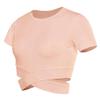 Women's Slim-Fit Quick-Dry Breathable Cropped Yoga Fitness T-Shirt (Style WA56)