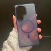 Translucent Dotted Pattern Matte Case For Samsung Galaxy S26 S25 S24 FE S23 Ultra Plus A36 A56 A17 Magnetic Wireless Charge Capa