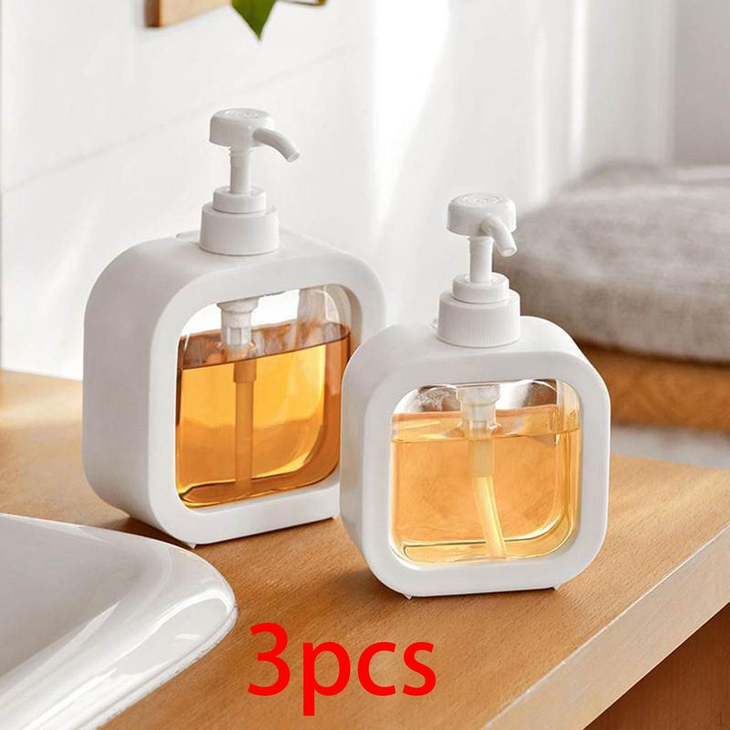 3 Pieces Lotion Dispenser Separate Bottling Empty Bottle Large Capacity for Kitchen
