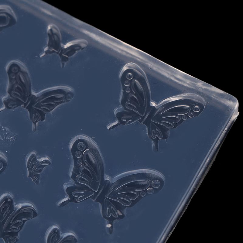 1Pc 3D Butterfly Diy Design Silicone Decorated Nail Art Templates Nails Mold Nail Manicure Art Mould Tools Decorations