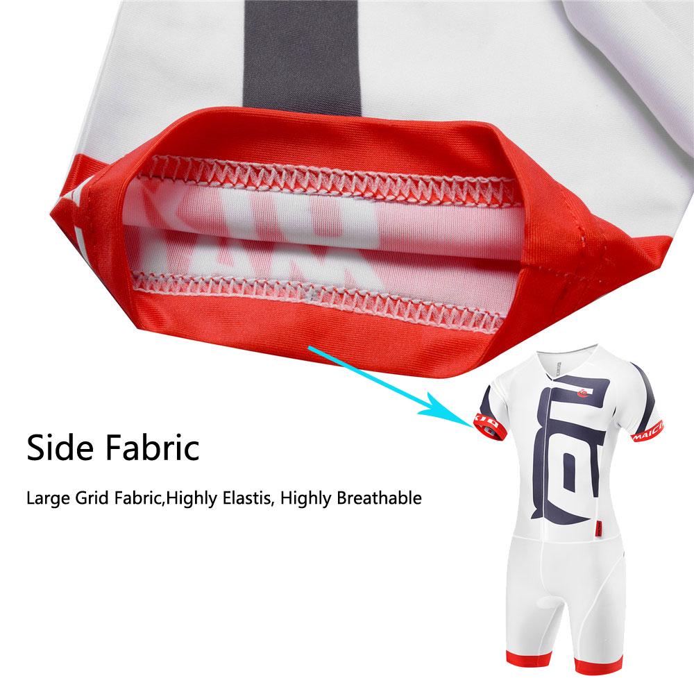 Abbigliamento Professionale per Triathlon Manica Corta Tute da Ciclismo Set Maglia da Ciclismo Uomo Tuta da Ciclismo Kit Imbottitura in Gel