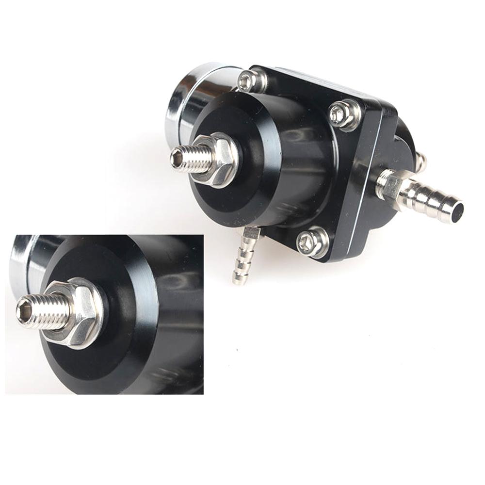 Black Blue Red Silver 0-140PSI Universal Car Fuel Pressure Regulator with Gauge Adjustable Oil Pressure Regulator