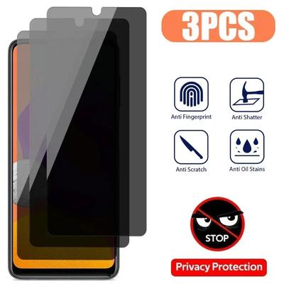 3PCS Privacy Glass για Samsung A12 A71 A52 A50 A31 A70 A51 A72 Αντικατασκοπευτική προστασία οθόνης για Samsung A13 A23 A32 A33 A22 A53 5G
