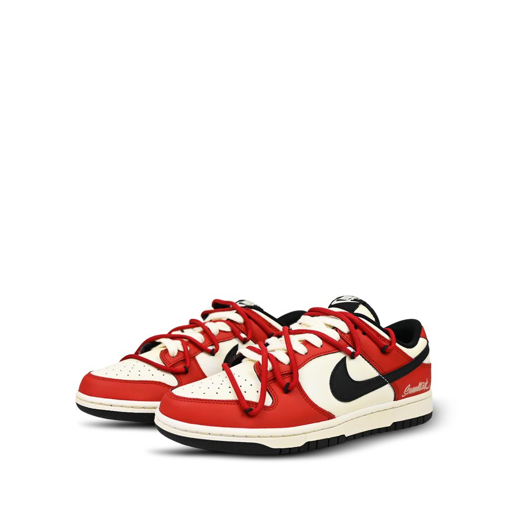 Nike Dunk Chicago Panda Slip Resistant Abrasion Resistant Low Top Skateboard Shoes Unisex Beige Yellow Red Black DD1391-100(Team276-)