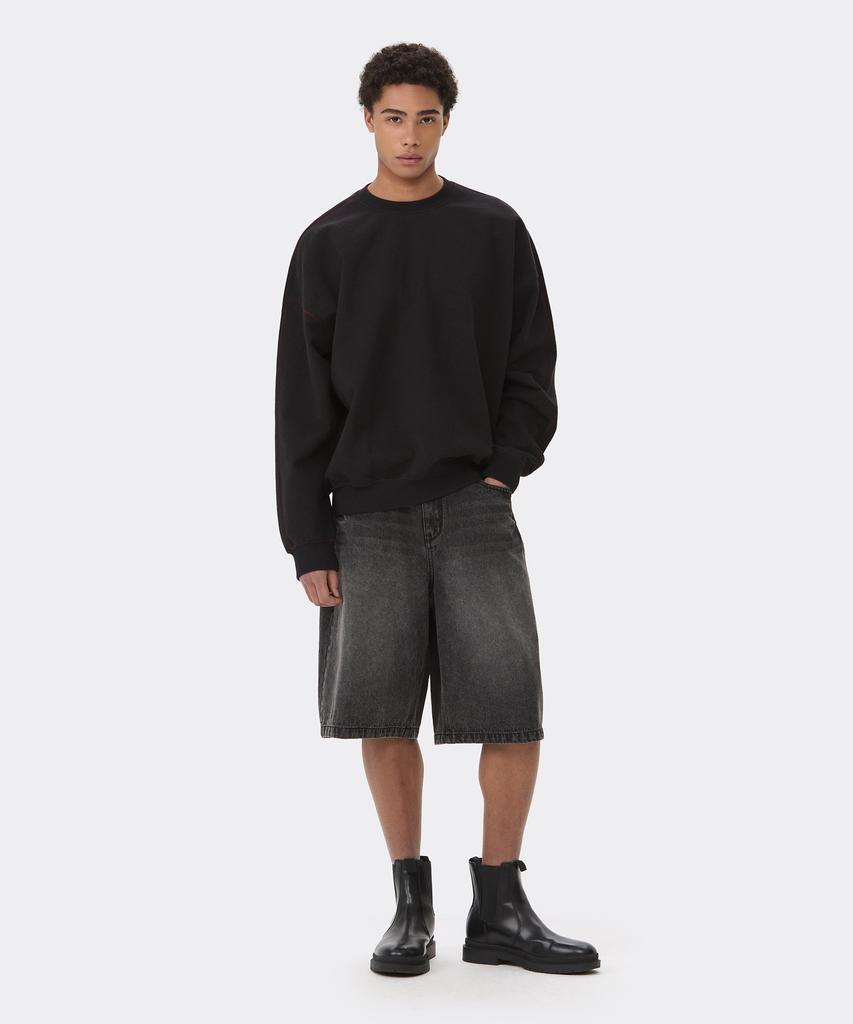 Keoseuuteommellou Black Denim Bermuda Shorts Cwpam26371Bkx
