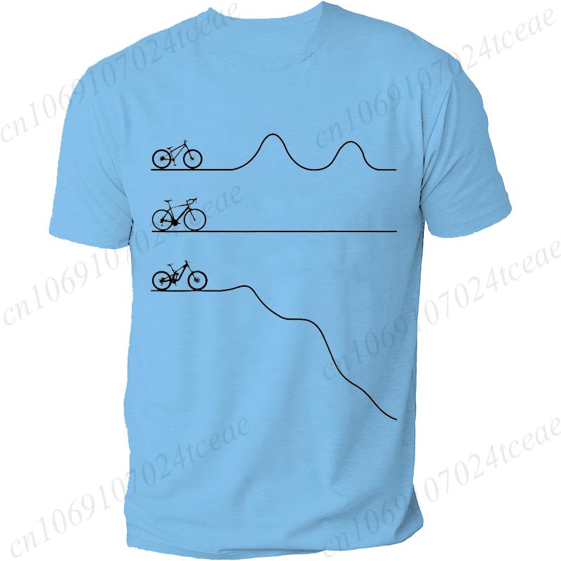 Funny Mountain Bike Road Downhill Graphic T Shirts Women Men New Short Sleeve Bicycle Cycling Biking Gift Harajuku T-shirt Tops
