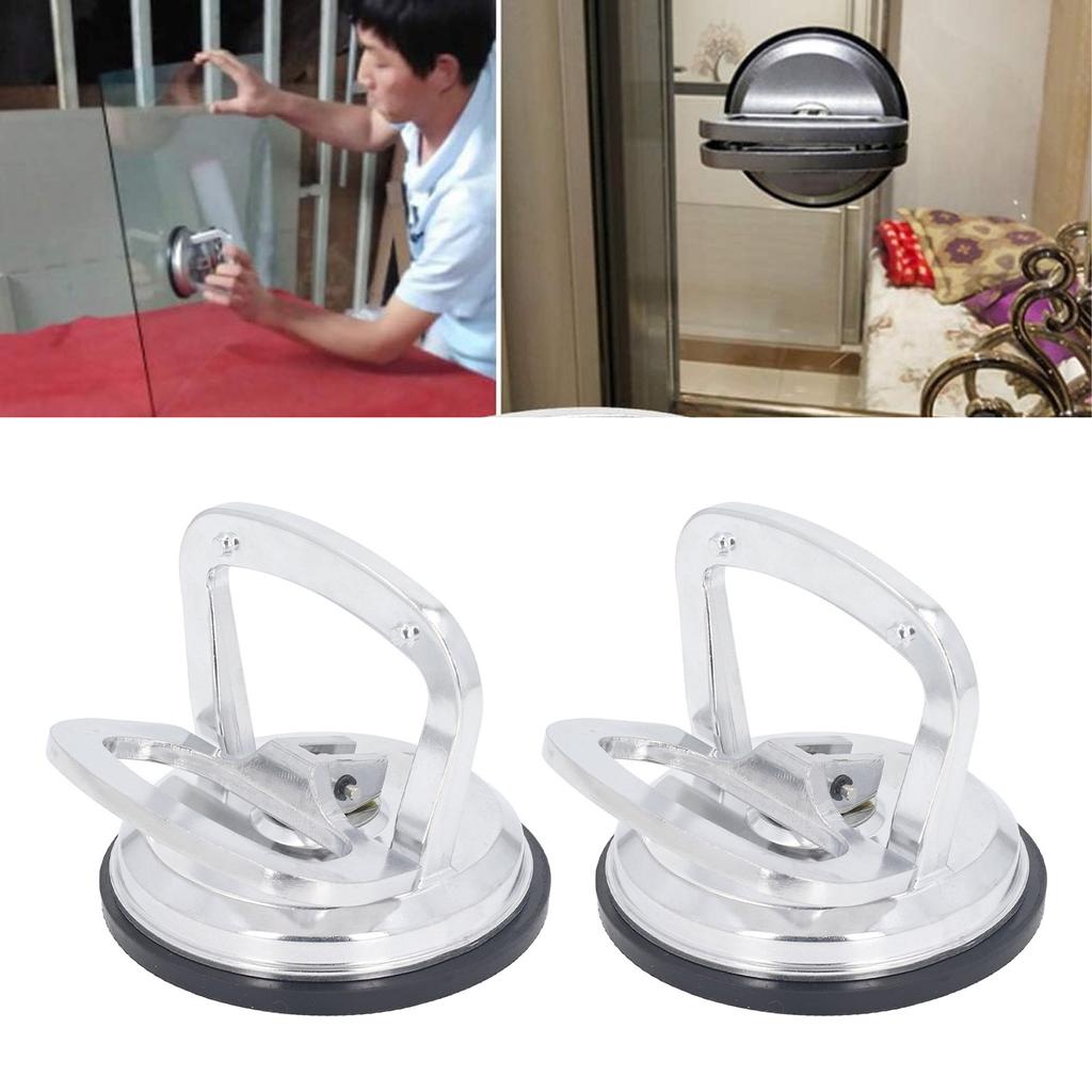 2pcs Glass Suction Cup Heavy Duty Aluminum Alloy 50kg Large Load Capacity Dent Puller Handle Lifter