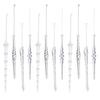 New 5" Acrylic Icicle Pendant Set - 12 Transparent Christmas Tree Ornaments