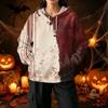 Damen Halloween Print Pullover Hoodie mit und Taschen Lässiges Langarm Top