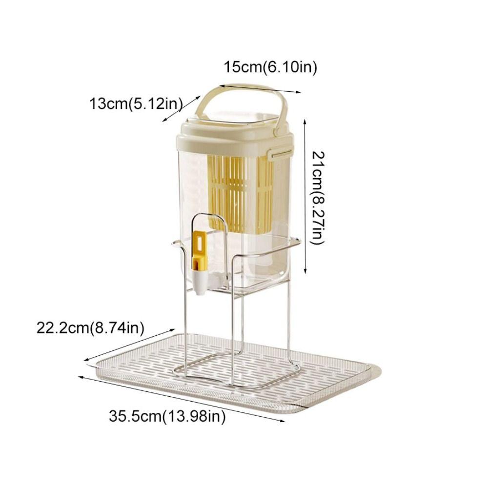 Foldable Handle Beverage Dispenser With Filter and Faucet Cold Water Jug Beverage Pitcher  Bar