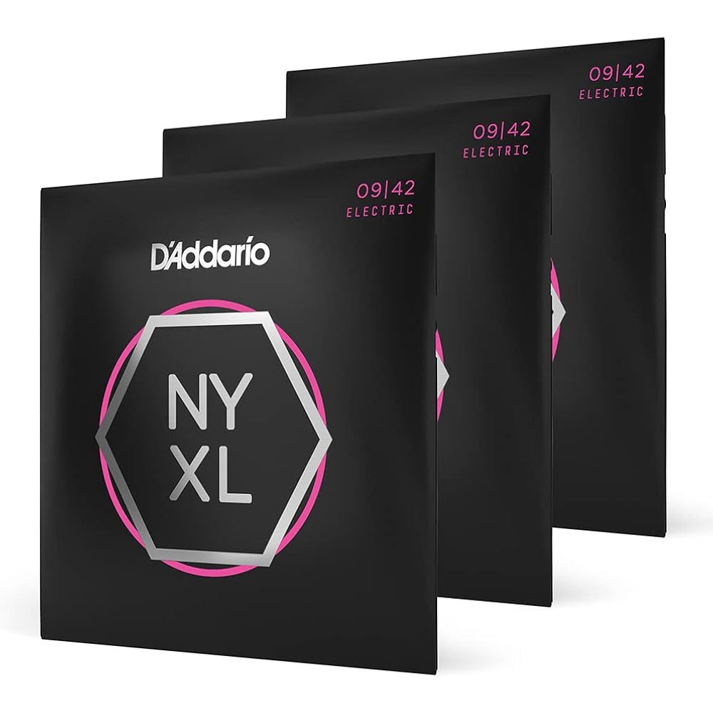 D'Addario Daddario Electric Guitar Strings NYXL Super Light .009-.042 NYXL0942-3P 3 Set Pack [Dom...