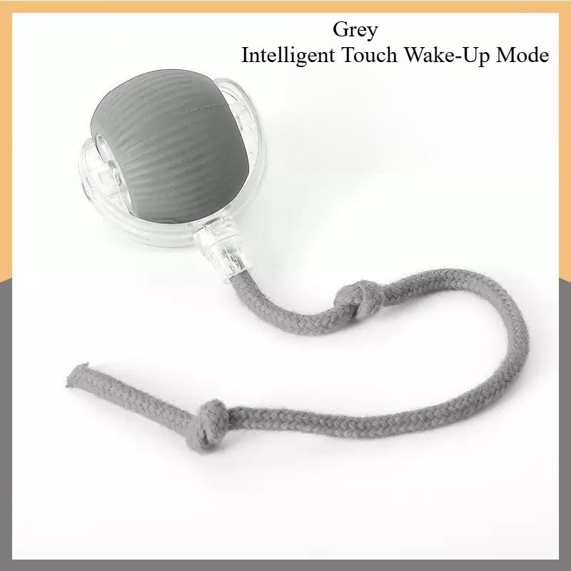 1SET 360 ° Automatic Rolling Pet Ball - Teeth Relief with USB Rechargeable LED Light, Durable Plastic Material for Cats and Dogs - Interactive Toys