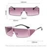 New Metal Fashion Future Technology Sense Sunglasses Sunglasses Trendy Fashion Glasses